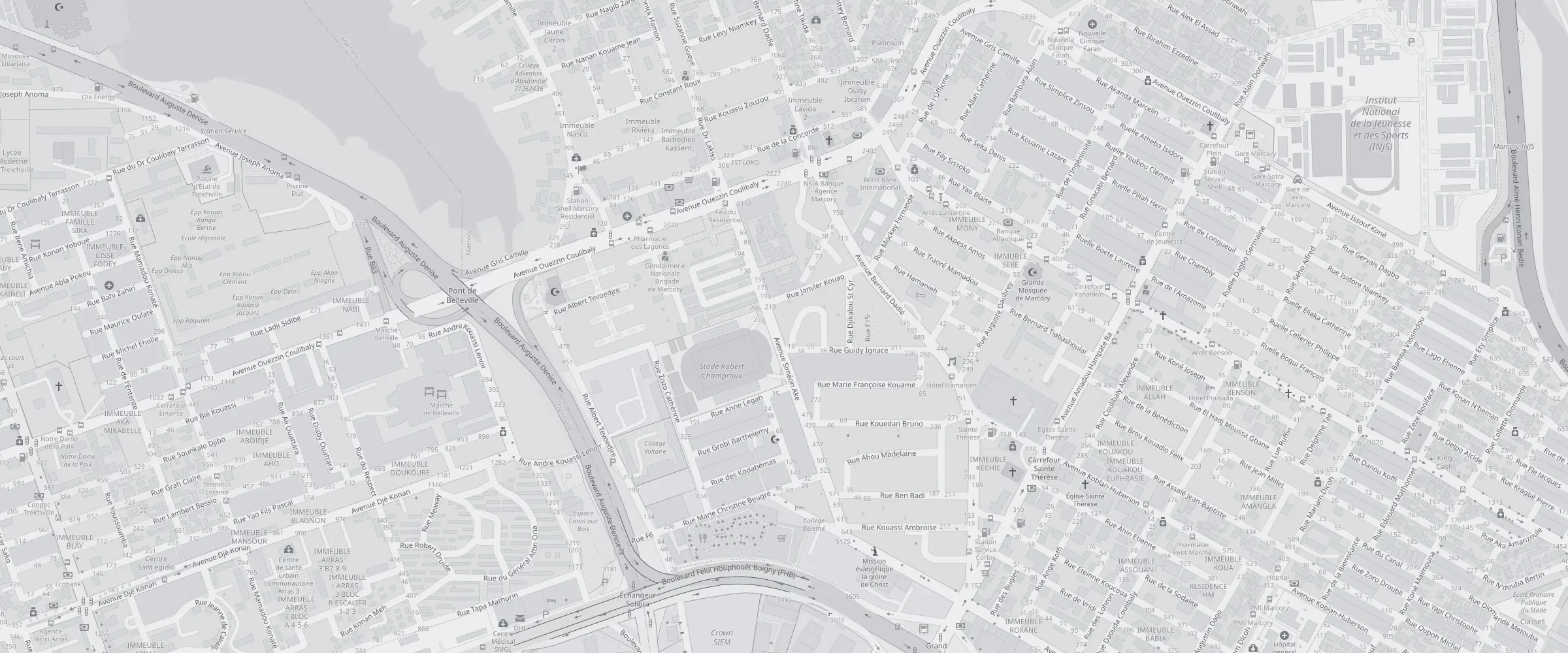 Plan de Marcory Résidentiel, Abidjan